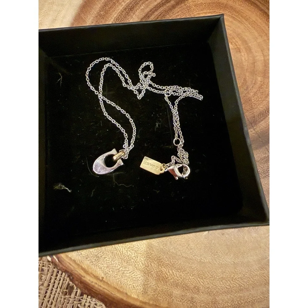 Coach signature necklace